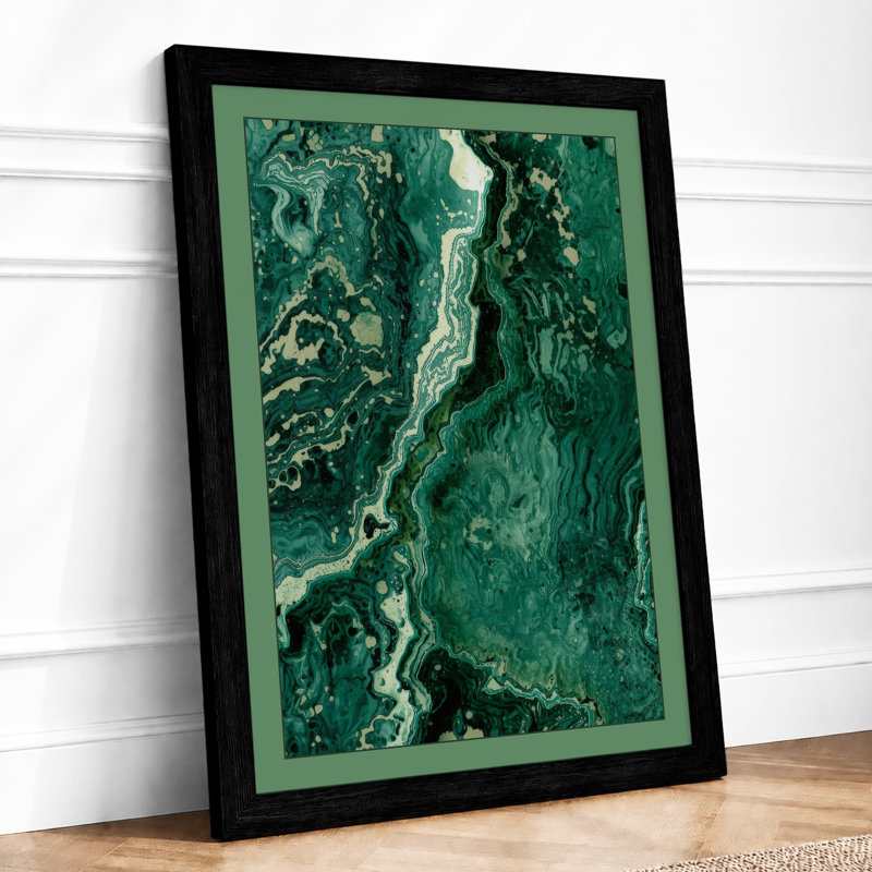 River Through Wilderness Landscape - Print, Black, A3 - 42.0 x 29.7 cm