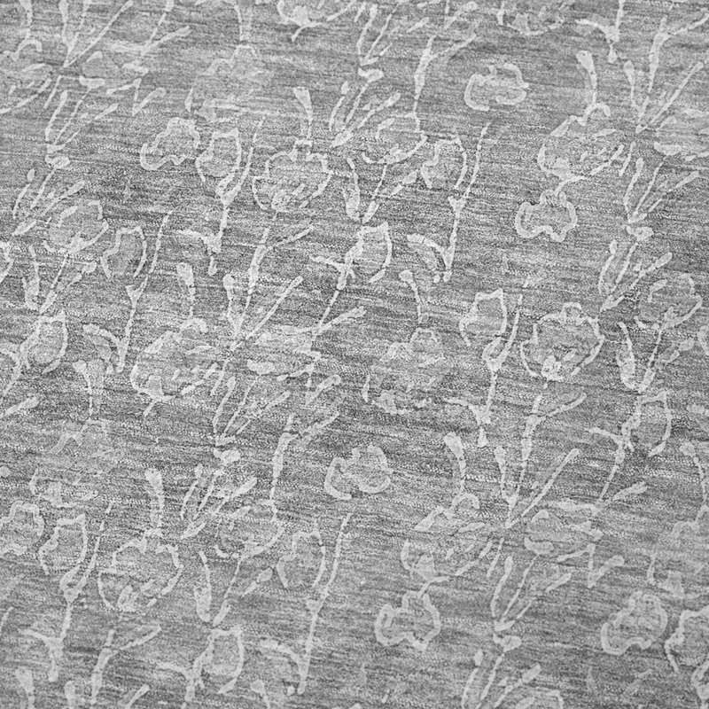 Jeté floral Sherpa ASB691 Addison, Argent argent