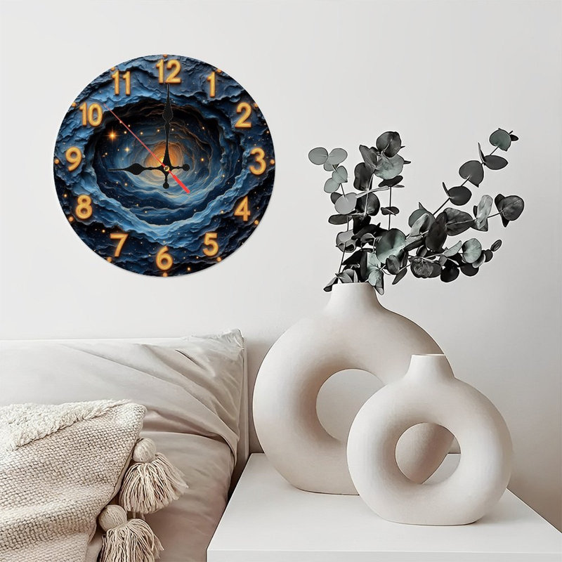 Horloge cosmique, chiffres lumineux