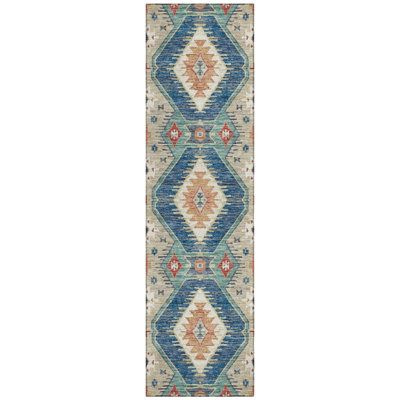 Tapis marocain intérieur / extérieur lavable à la machine Husby ACN2210