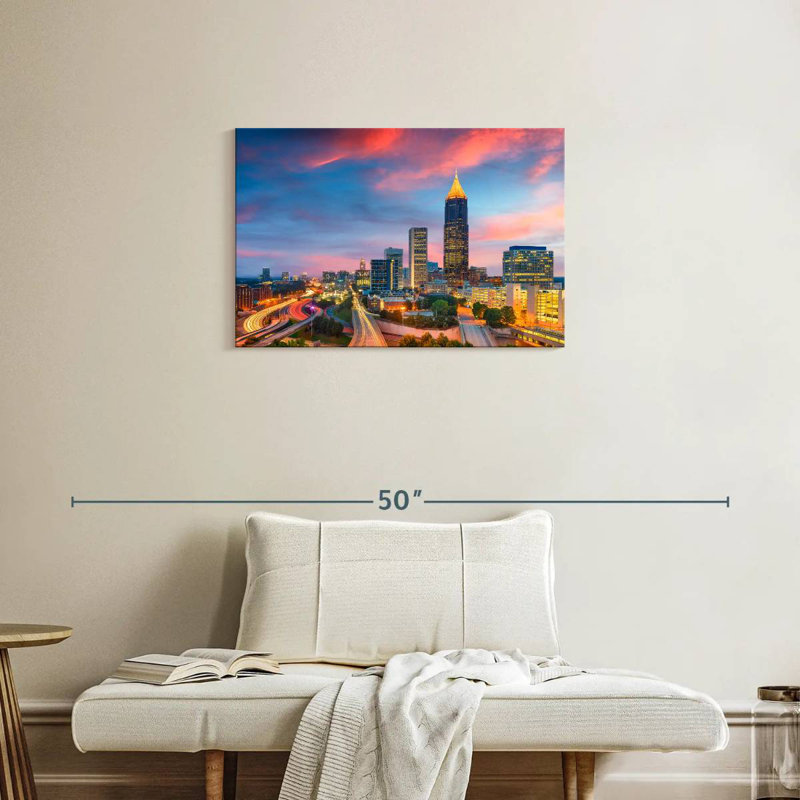 Horizon de Sireci, radiant d'Atlanta, H 20 po x l 30 po