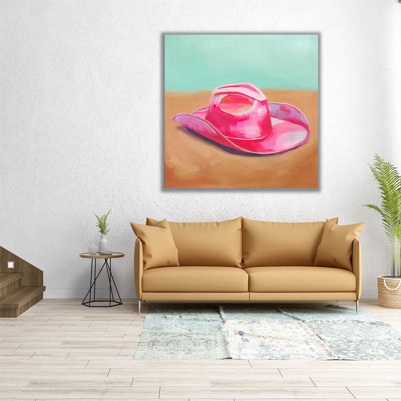 Cowboy Barbee I - reproduction d'art sur toile, H 30 po x l 30 po