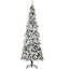 30.63 In. Wide Flocked Christmas Construction, 600 Branches, Pine , Red Berries, Auto Unlatch 7.5' Orchard, Realistic