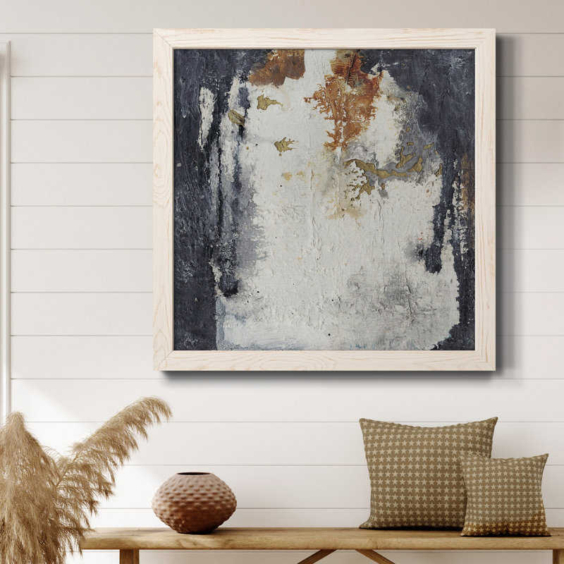 Toile encadrée Oriental Garden I-Premium - prête à être accrochée, Cadre blanc, H 17 po x l 17 po x P 1 po