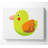 Red Spot Bird White - Wrapped Canvas Print-555261556