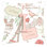 Lettre Love in Paris intérieur/extérieur Throw Pillow