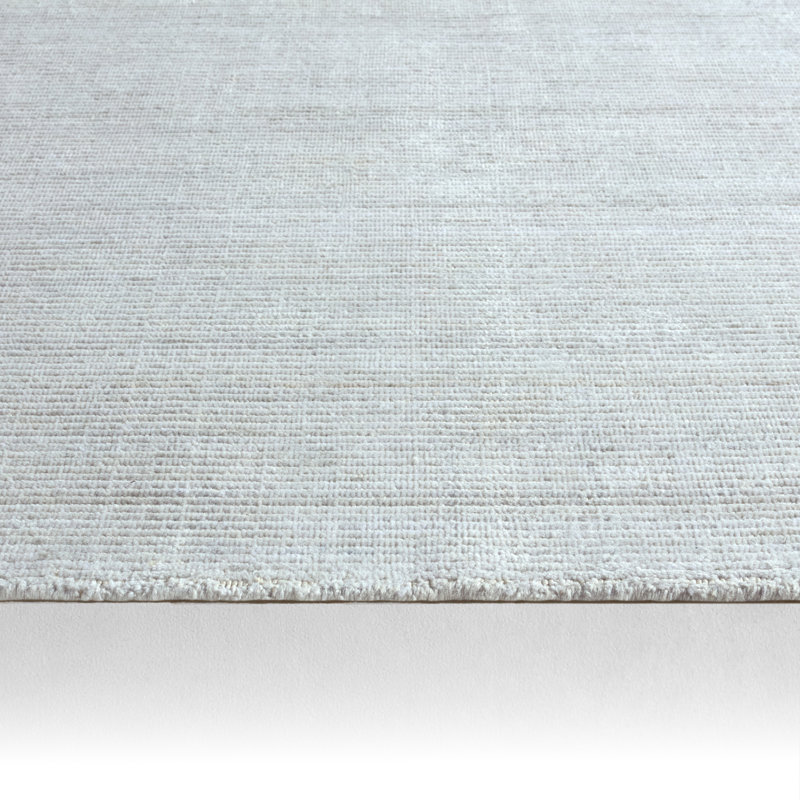 Tapis ivoire / gris clair tissé à la main Hambourg, Rectangle 9 pi x 12 pi