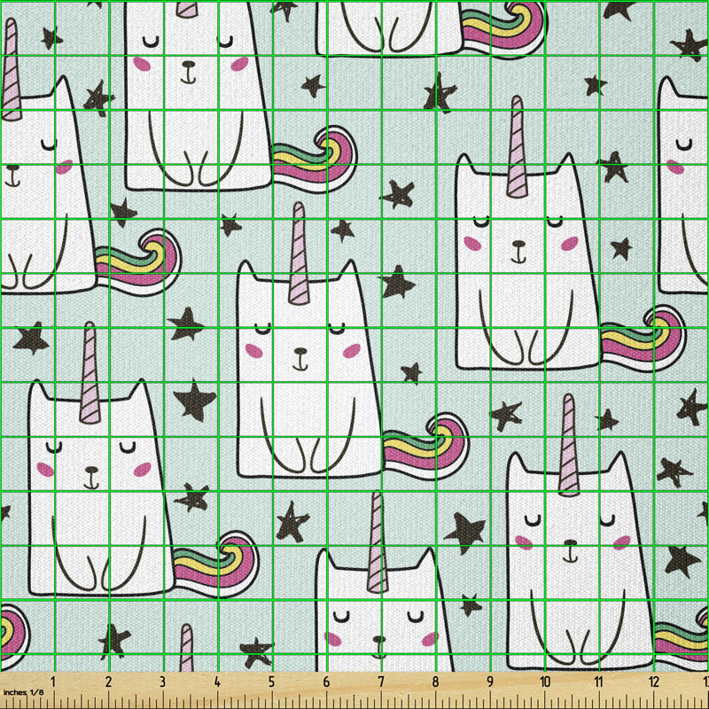 Dequandra Unicorn Horn and Rainbow Tail Multi-Purpose Fabric
