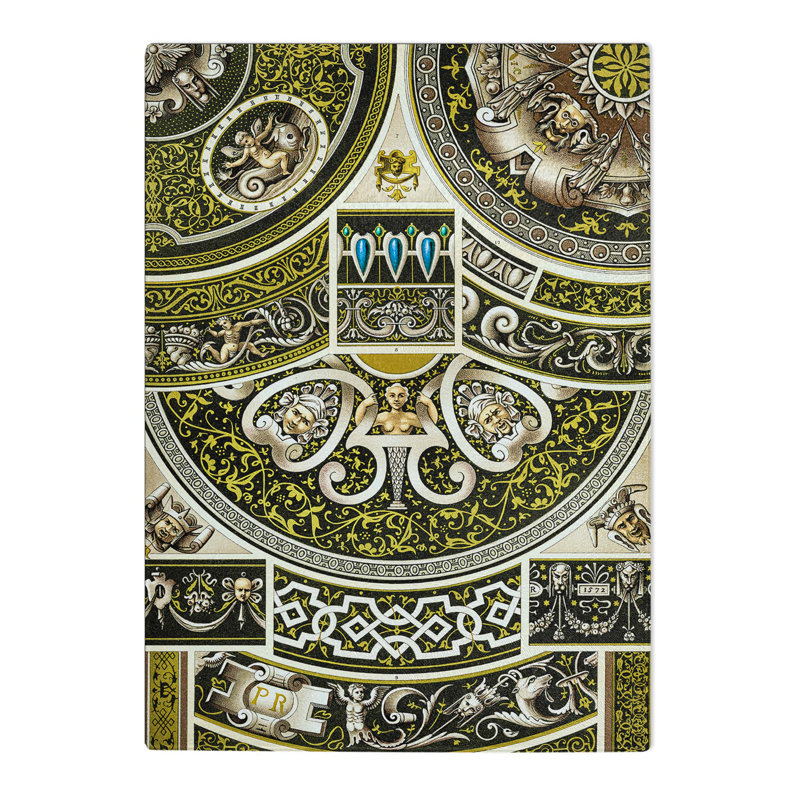 Tempered Glass 16Th Century Chopping Board, 20 cm W x 28.5 cm L