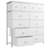 Pekka Dresser for Bedroom with 12 Spacious Storage Drawers, Dressers with Wooden Top and Metal Frame-858447229