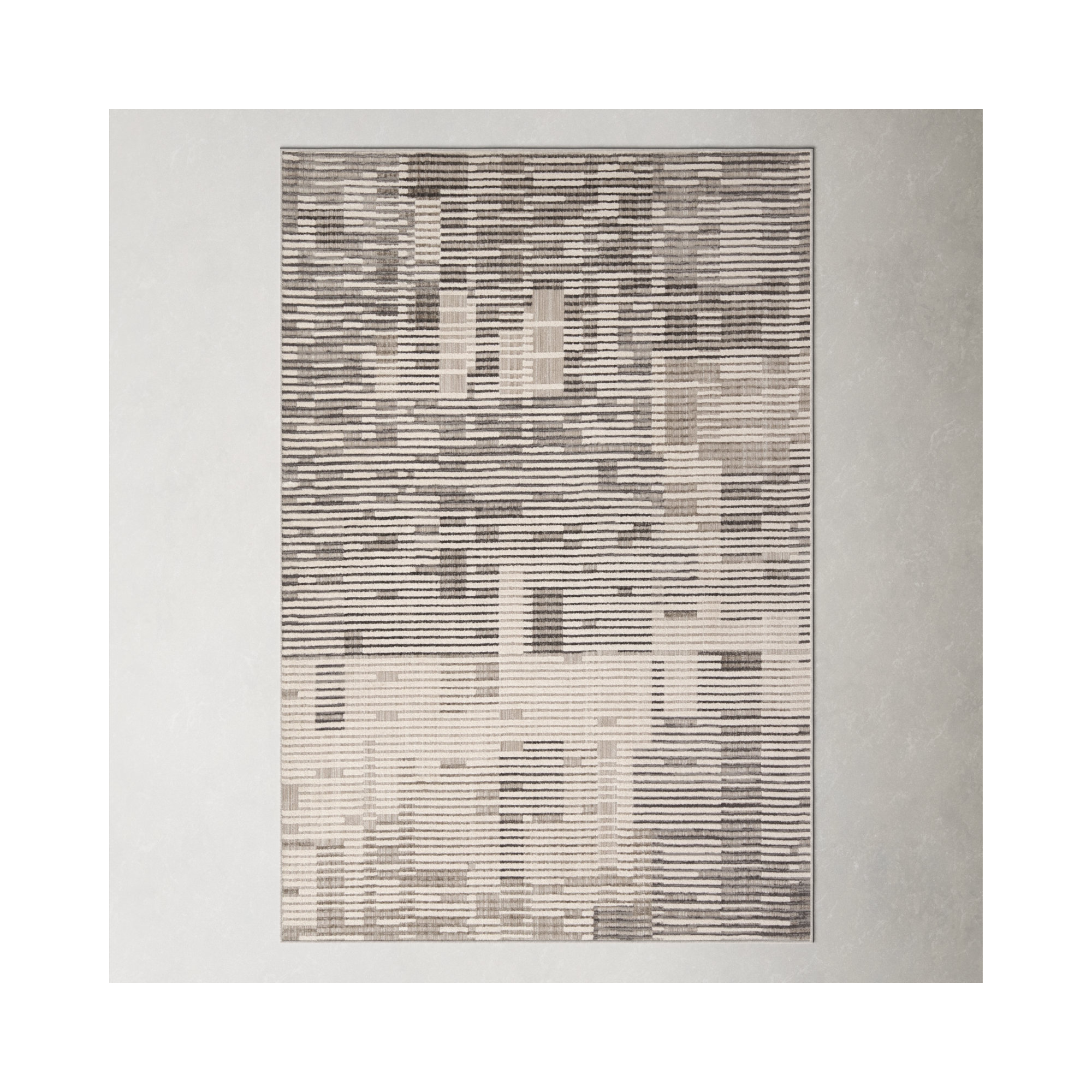 Erwin Gray/Cream/Taupe Rug, Rectangle 9' x 12'