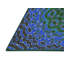 Tapis bleu/vert tissé à la machine-1370961079