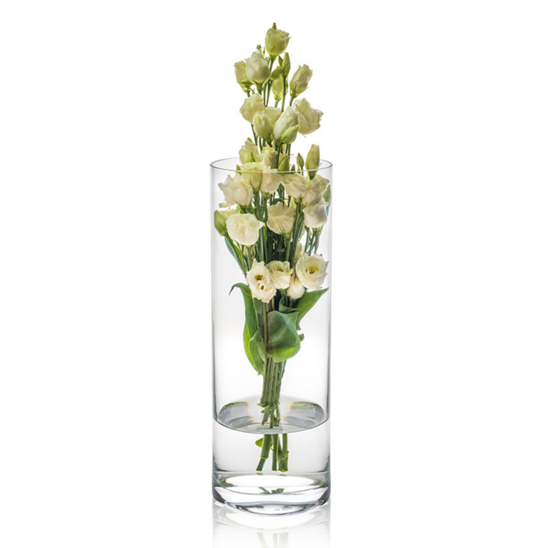 Colner Glass Cylinder Vase, 11.75" H x 4" W x 4" D