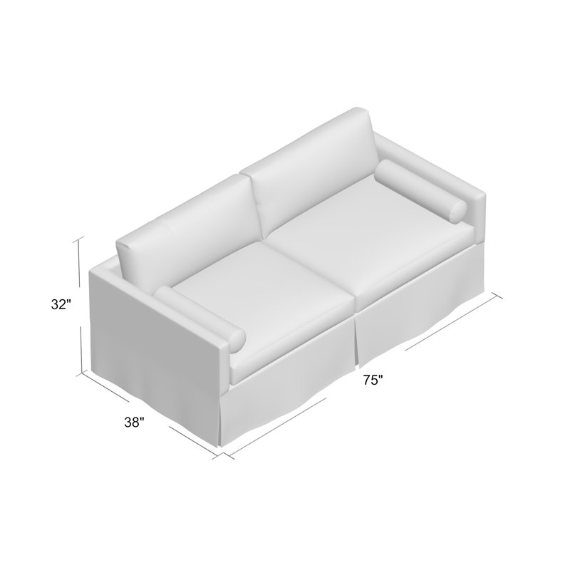Whistler Sofa, Gray, 75" W