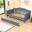 Niesha Twin Size Wooden Daybed with Trundle-30844712
