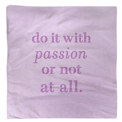 Serviette de citation inspirée de la passion