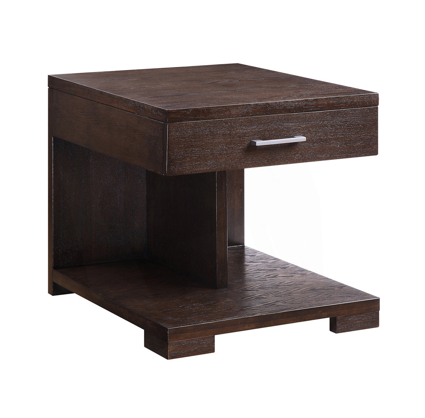 Latitude Run® End Table With Bracket Legs And Drawer | Wayfair