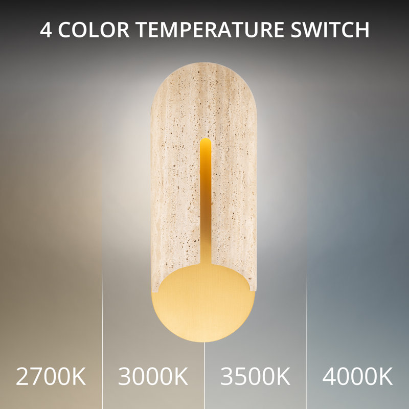 Clog Dimmable 4000K LED Outdoor Wall Light With Color Temperature Switch (2700K/3000K/3500K/4000K), 3000 Kelvins