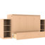 Grand lit doré, rangement fonctionnel et attrayant esthétique, peu encombrant pour le lit de la maison, espace de jour pliable, design minimaliste avec tiroirs, petites pièces convenables