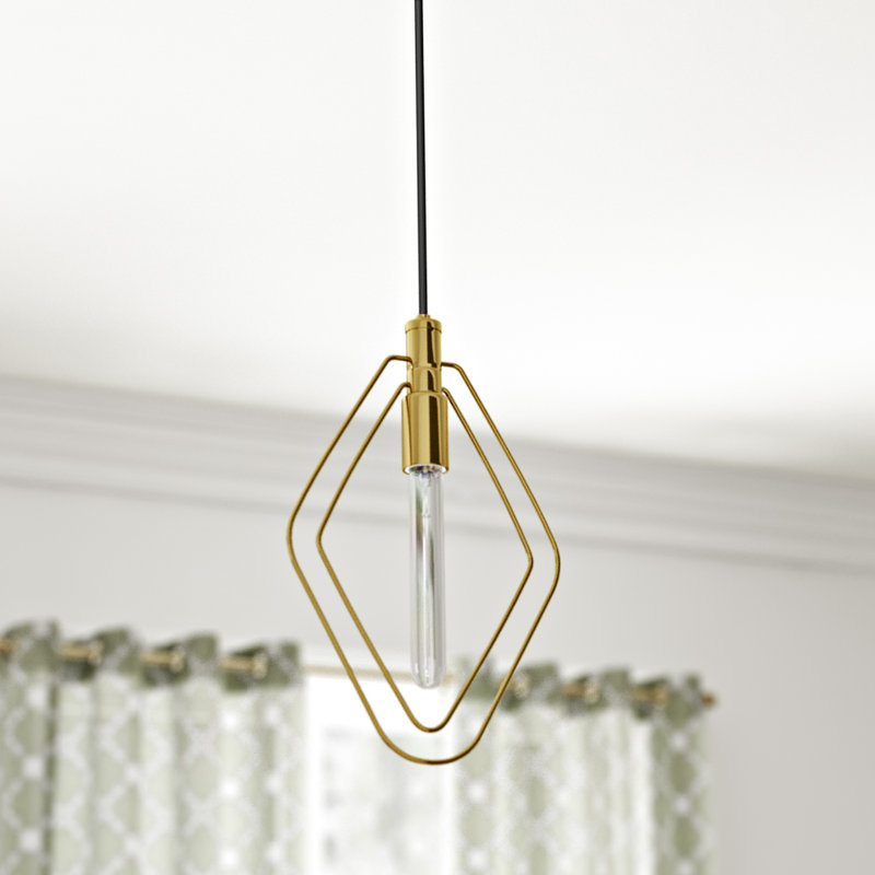 Masonville 1 Light Mini Pendant, Aged Brass
