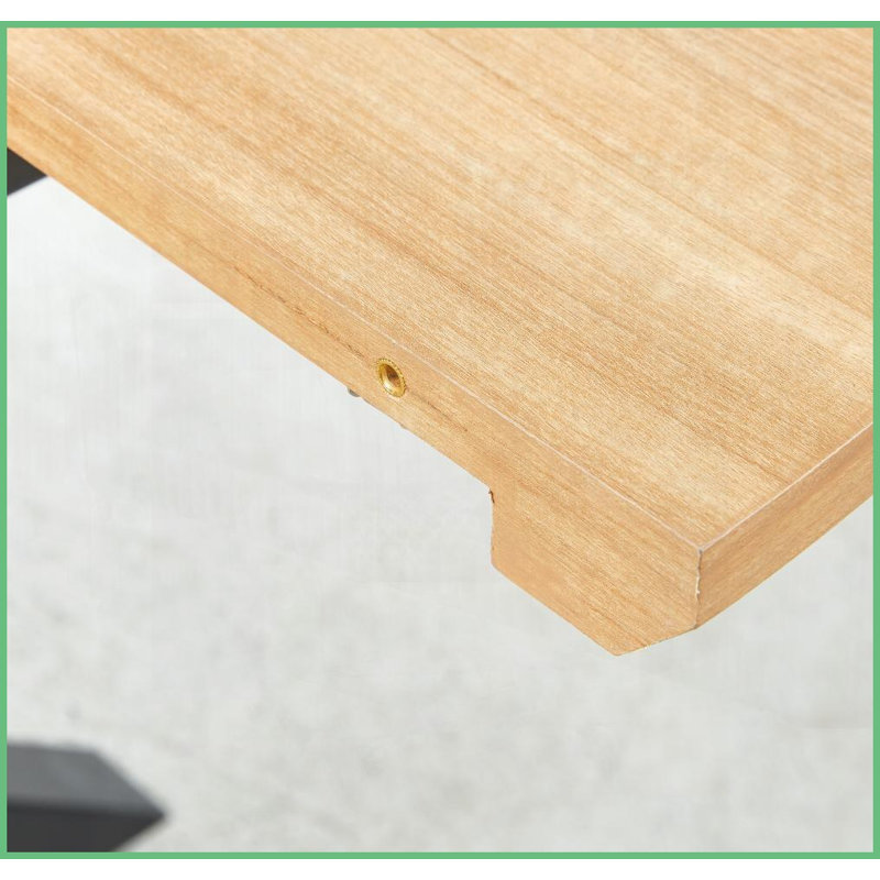 Table basse extensible en MDF avec pieds en métal - Stable, facile à assembler pour la salle à manger Bureau, Bois de chêne