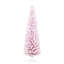 Arbres de Noël réalistes enneigé, structure en métal rose, style crayon moderne pour la maison