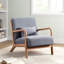 66 cm Wide Modern Minimalist Upholstered Solid Wood Accent Armchair with A Supportive Backrest (Set of 2)-1371849014