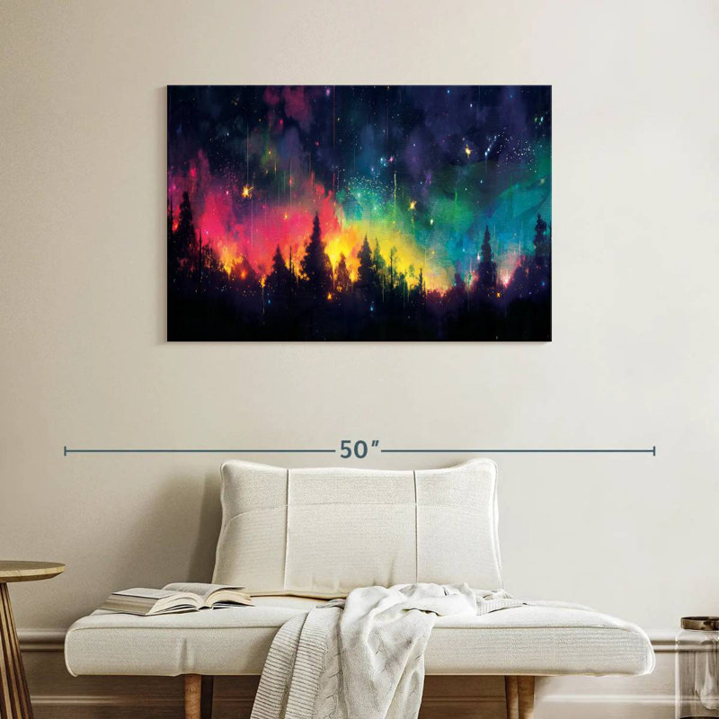 Kelan Rainbow Night Sky, 26" H x 39" W