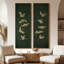 Ensemble de 2 toiles encadrées 20 x 60 pouces Vintage Floral and Landscape-1188599772