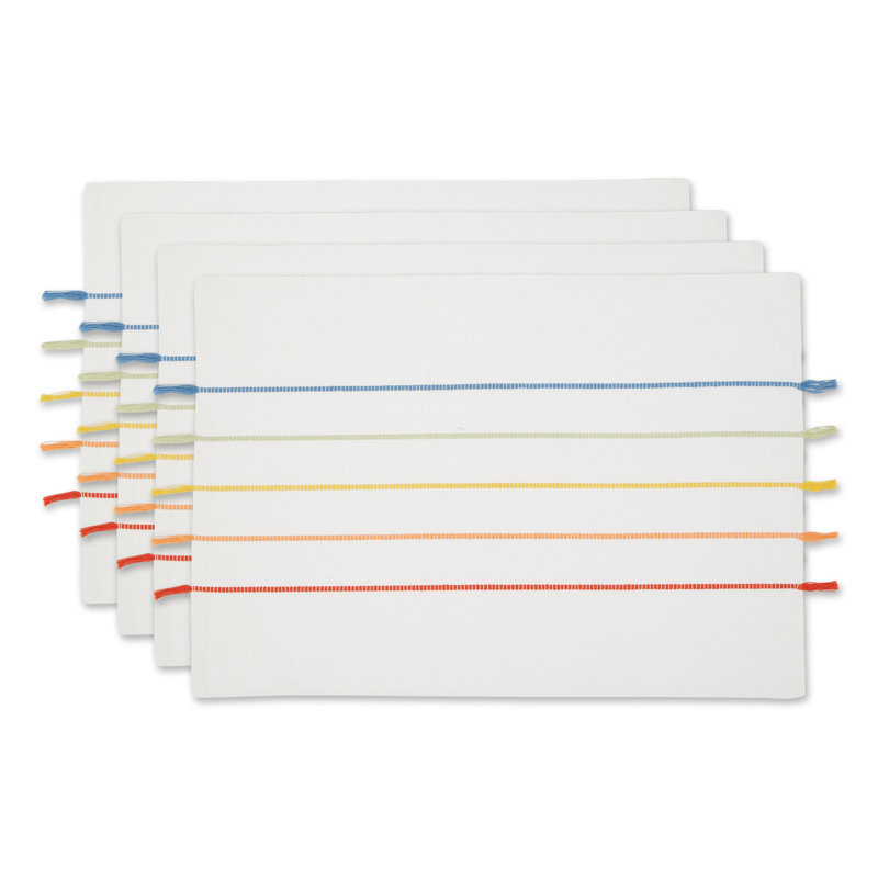 Neasden Vinyl Striped Rectangle Placemat