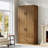 70 "Standard Storage Bookcase with Door and Drawer, Farmhouse Tall Book Cabinet-1708686099