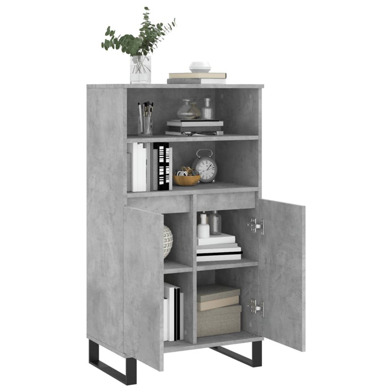 Mithra 60cm Sideboard, Concrete Grey