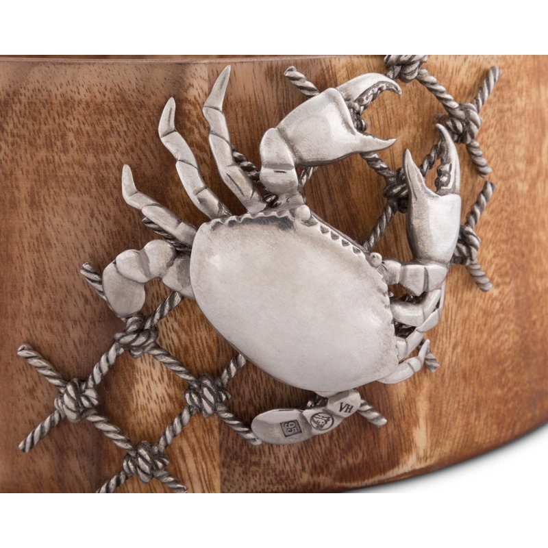 Sea And Shore Wood Salad Bowl