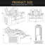 Fauteuil inclinable électrique 2 pièces de 158 cm (62,2 po) en cuir nappa pleine fleur, détente entièrement réglable, chargement intelligent, éclairage DEL RVB dynamique, noir