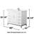 42'' Single Bathroom Vanity with Cultured Marble Top-79721522-79721526-97966619