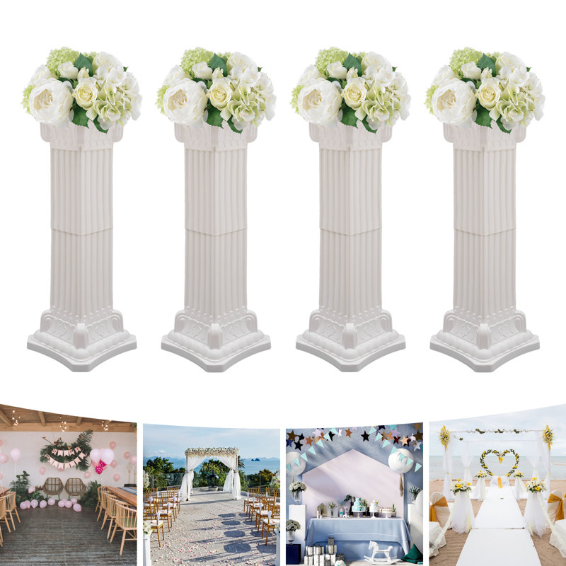 4PCS 11.81“ Plastic Roman Pillar