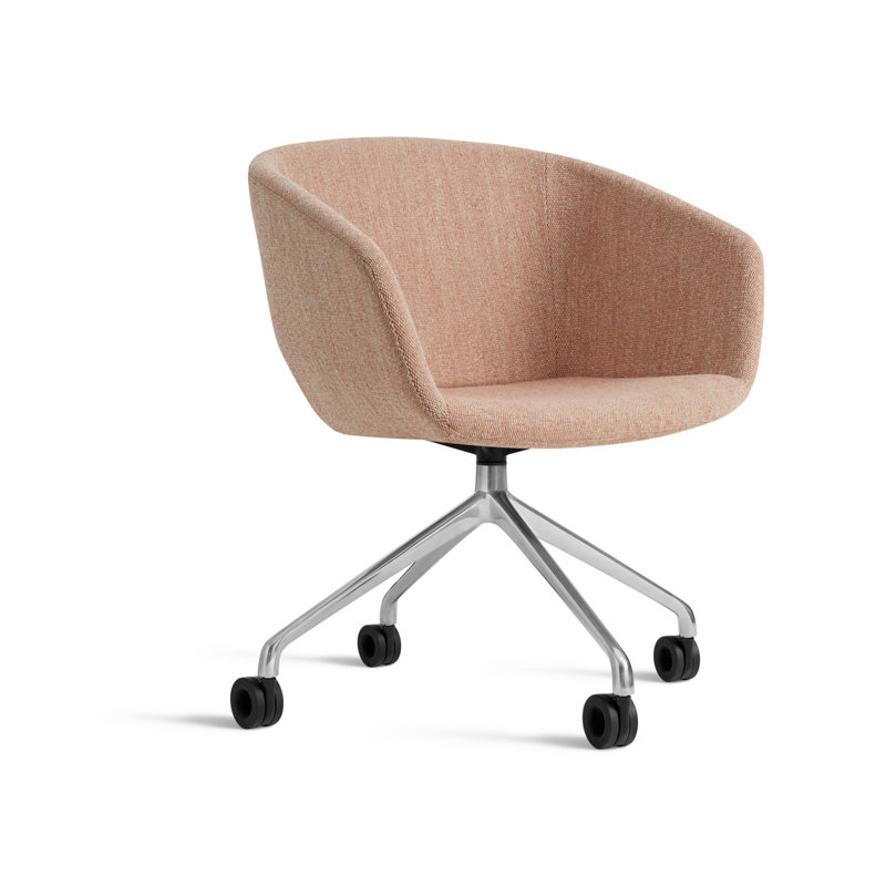 Chaise de travail hôte en velours tempête, Tomate Tait