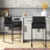 Rakowski Upholstered Counter Stool with Metal Frame