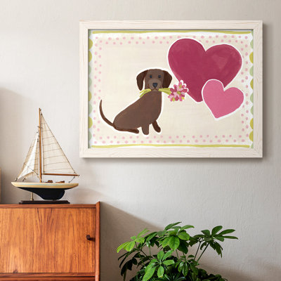 Dachshund Delight Collection, peinture sur toile encadrée