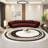 Semi-circular arc  negotiating sofa-106442429