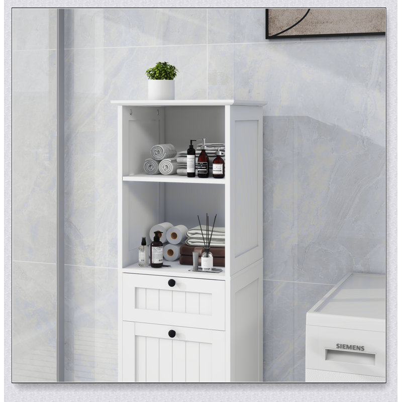 One-Compartment One-Drawer Tilt-Out Laundry Sorter Cabinet