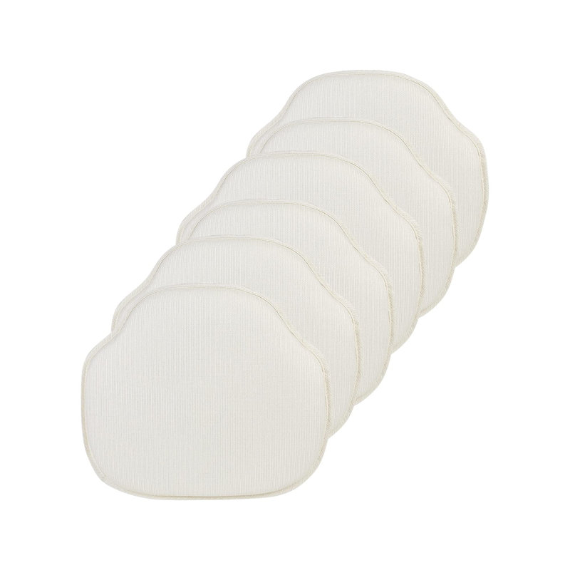 Non-Slip Windsor Chair Cushions, Ivory