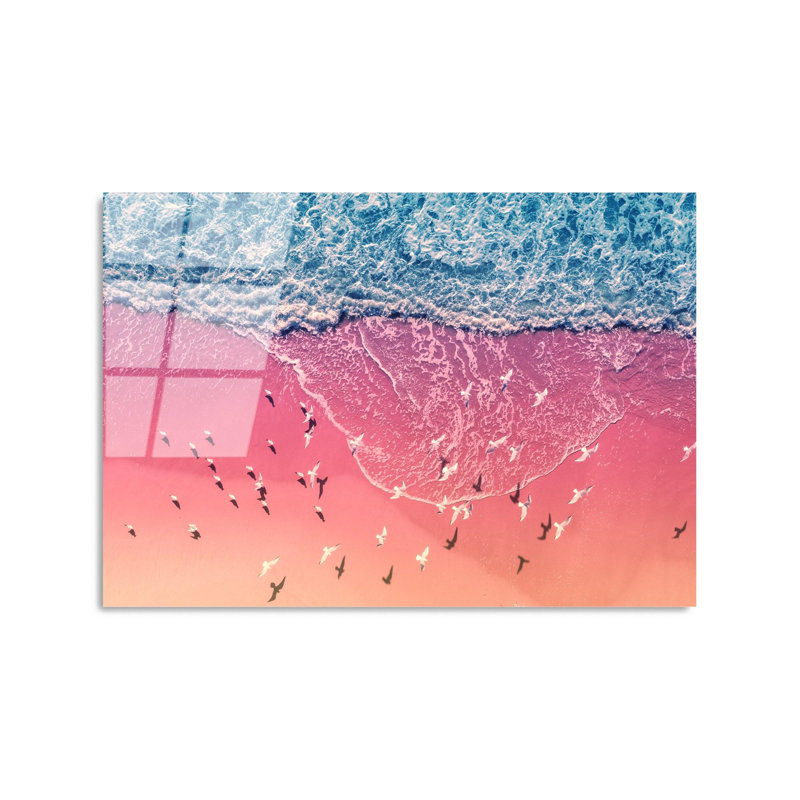 Élégante peinture décorative en verre trempé de 19,7 po x 27,6 po | 100% verre trempé, épaisseur: 0,16 pouce | Parfait pour la décoration intérieure, le salon et le bureau | Superbe œuvre d'art avec une esthétique moderne