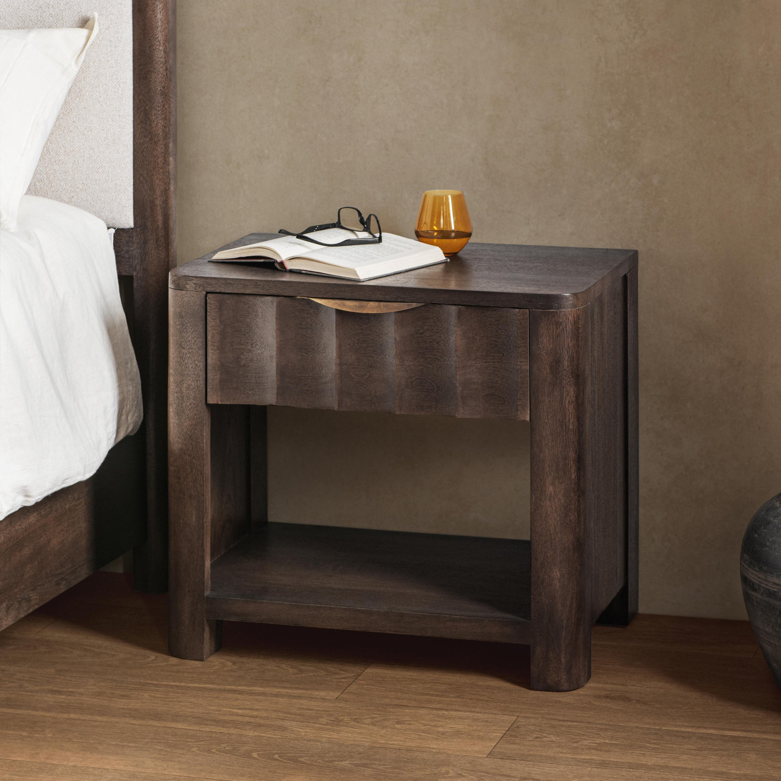 Baylee Mango Wood Nightstand