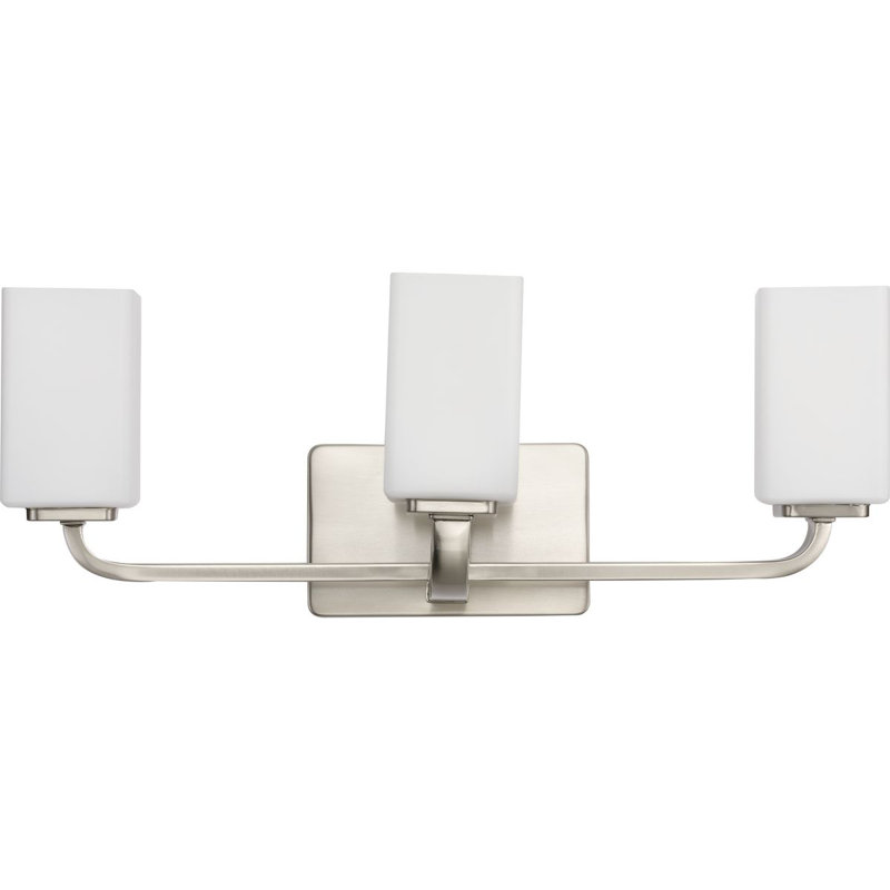 3 - Light Dimmable Vanity Light, Brushed Nickel