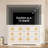 47.2" Wide 6 Drawer Wood Dresser with Crystal Knobs, Wide Bedroom Storage Chest TV Stand Organizer-1272598292