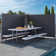Edrosie Inc 117.6'' W D Polyester Cover Retractable Freestanding Awning