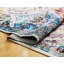Tapis rectangulaire bleu / rouge / orange en polyester lavable à la machine Maevyn-91814095