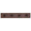 Hammered Copper Quadruple Robe/Towel Hook