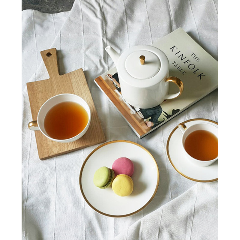 Golden Edge Cups and Saucers